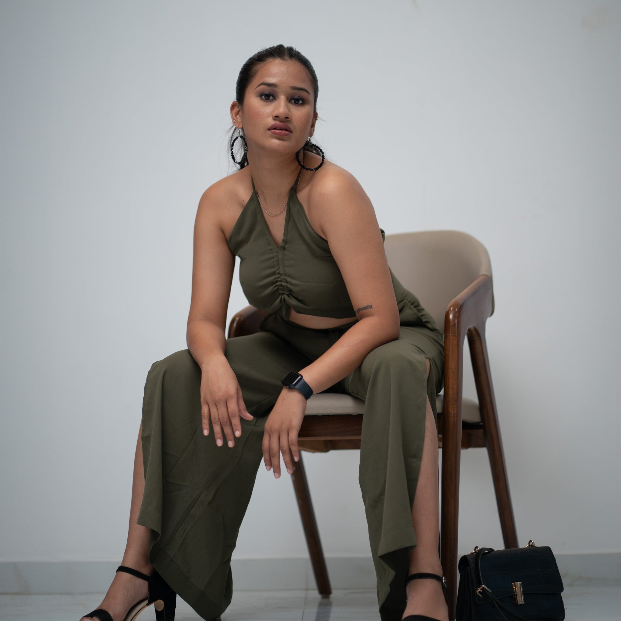 Olive green co-ord set