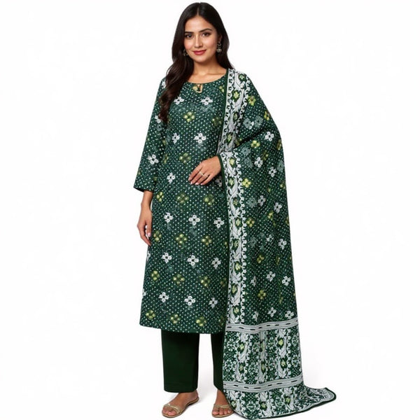 Black & white jamdani suit