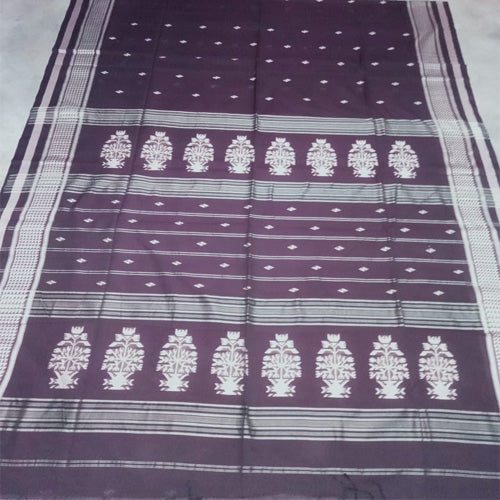 Purple color with butas sausar cotton saree - Sarikart Online